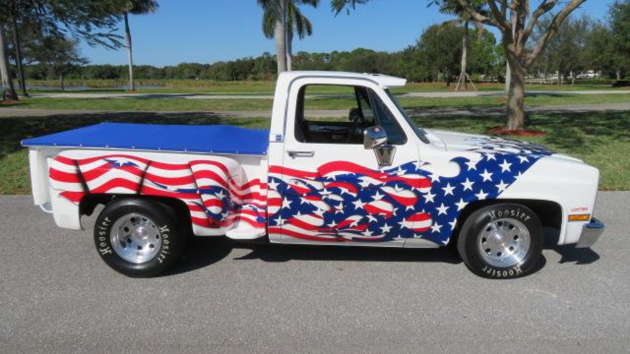 1986 White /Black Chevrolet Silverado 1500 Custom Deluxe 2WD (2GCDC14H5G1) with an 5.0L V8 OHV engine, located at 4301 Oak Circle #19, Boca Raton, FL, 33431, (954) 561-2499, 26.388861, -80.084038 - You are looking at an Absolutely Stunning Show Winning 1986 Chevy C10 Stepside that had a frame off restoration. This is a highly decorated show truck that has won many trophies across many different categories. It's radical and turns heads everywhere. This truck went through a highly meticulous fra - Photo #42