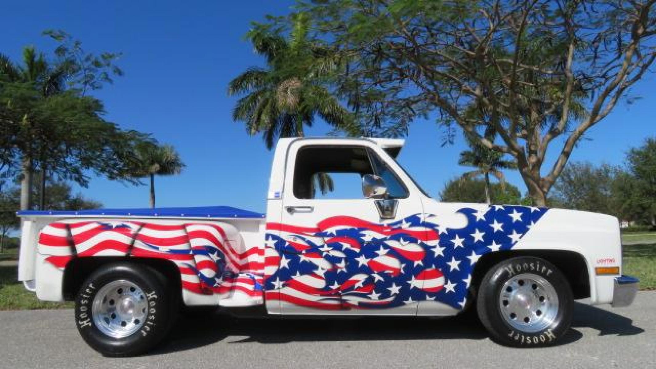 1986 White /Black Chevrolet Silverado 1500 Custom Deluxe 2WD (2GCDC14H5G1) with an 5.0L V8 OHV engine, located at 4301 Oak Circle #19, Boca Raton, FL, 33431, (954) 561-2499, 26.388861, -80.084038 - You are looking at an Absolutely Stunning Show Winning 1986 Chevy C10 Stepside that had a frame off restoration. This is a highly decorated show truck that has won many trophies across many different categories. It's radical and turns heads everywhere. This truck went through a highly meticulous fra - Photo #4