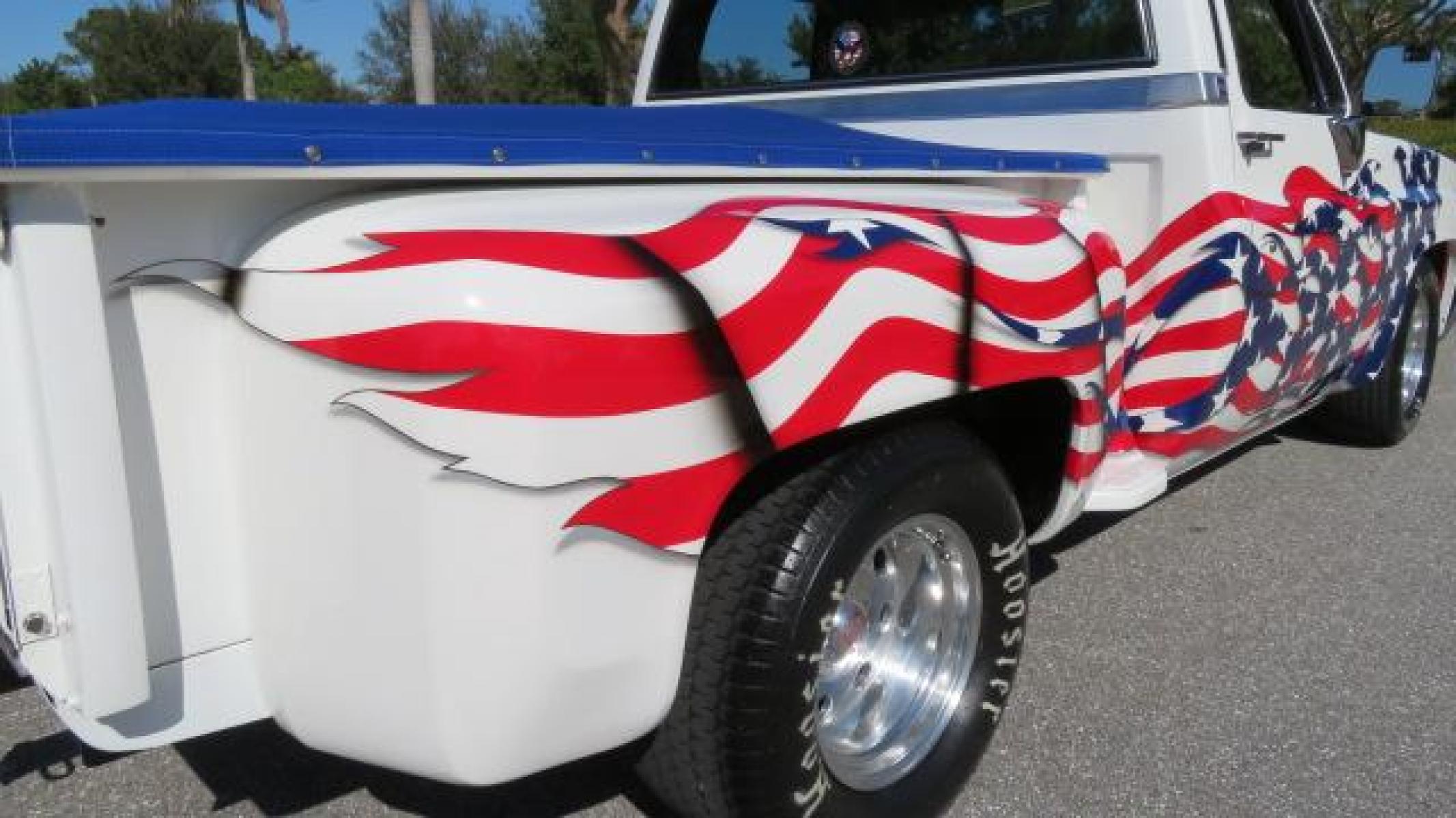 1986 White /Black Chevrolet Silverado 1500 Custom Deluxe 2WD (2GCDC14H5G1) with an 5.0L V8 OHV engine, located at 4301 Oak Circle #19, Boca Raton, FL, 33431, (954) 561-2499, 26.388861, -80.084038 - You are looking at an Absolutely Stunning Show Winning 1986 Chevy C10 Stepside that had a frame off restoration. This is a highly decorated show truck that has won many trophies across many different categories. It's radical and turns heads everywhere. This truck went through a highly meticulous fra - Photo #49