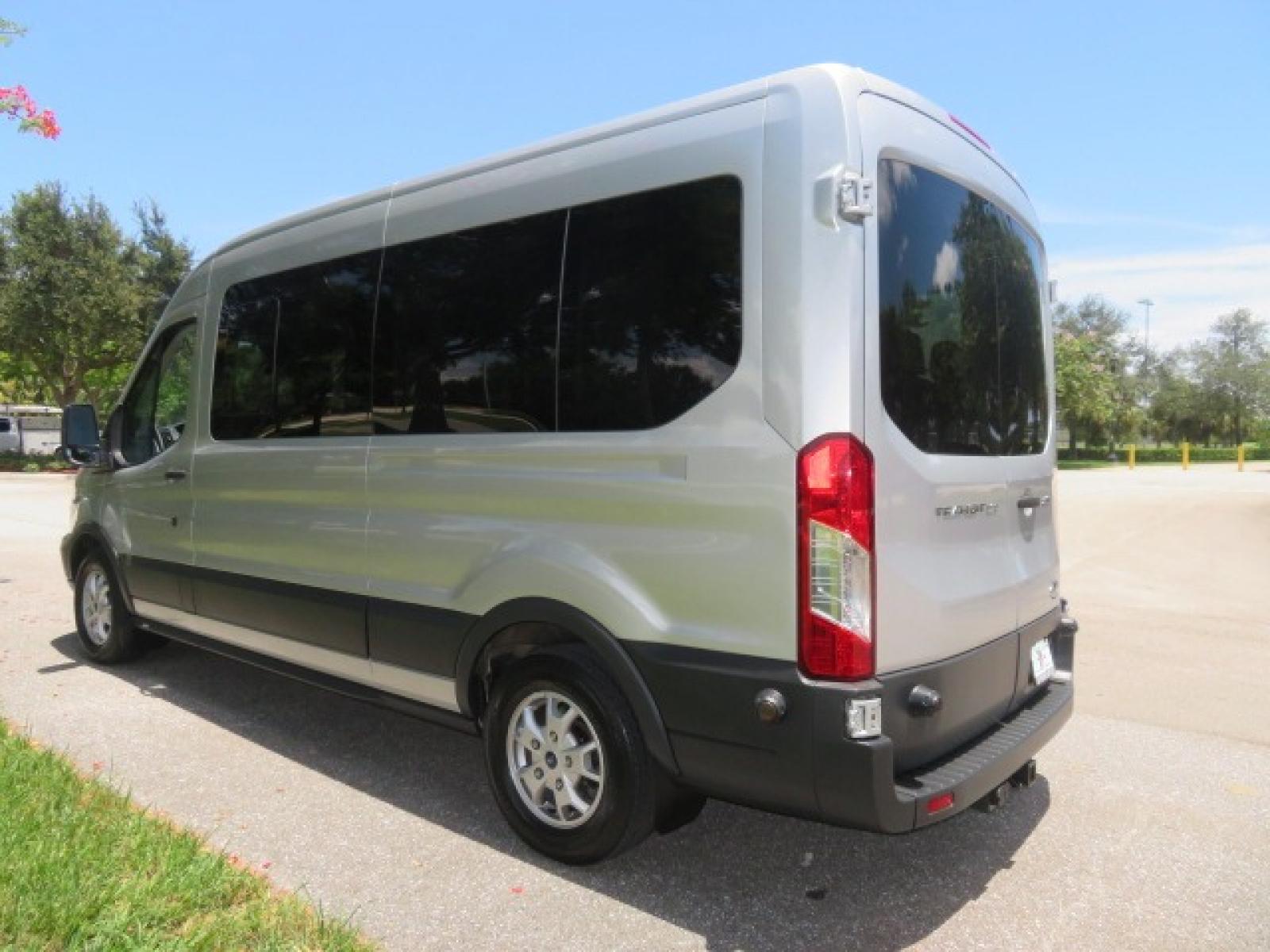 2015 Silver Ford Transit 350 Wagon Low Roof XL 60/40 Pass. 148-in. WB (1FBAX2CM3FK) with an 3.7L V6 DOHC 24V engine, 6-Speed Automatic transmission, located at 4301 Oak Circle #19, Boca Raton, FL, 33431, (954) 561-2499, 26.388861, -80.084038 - Photo #14
