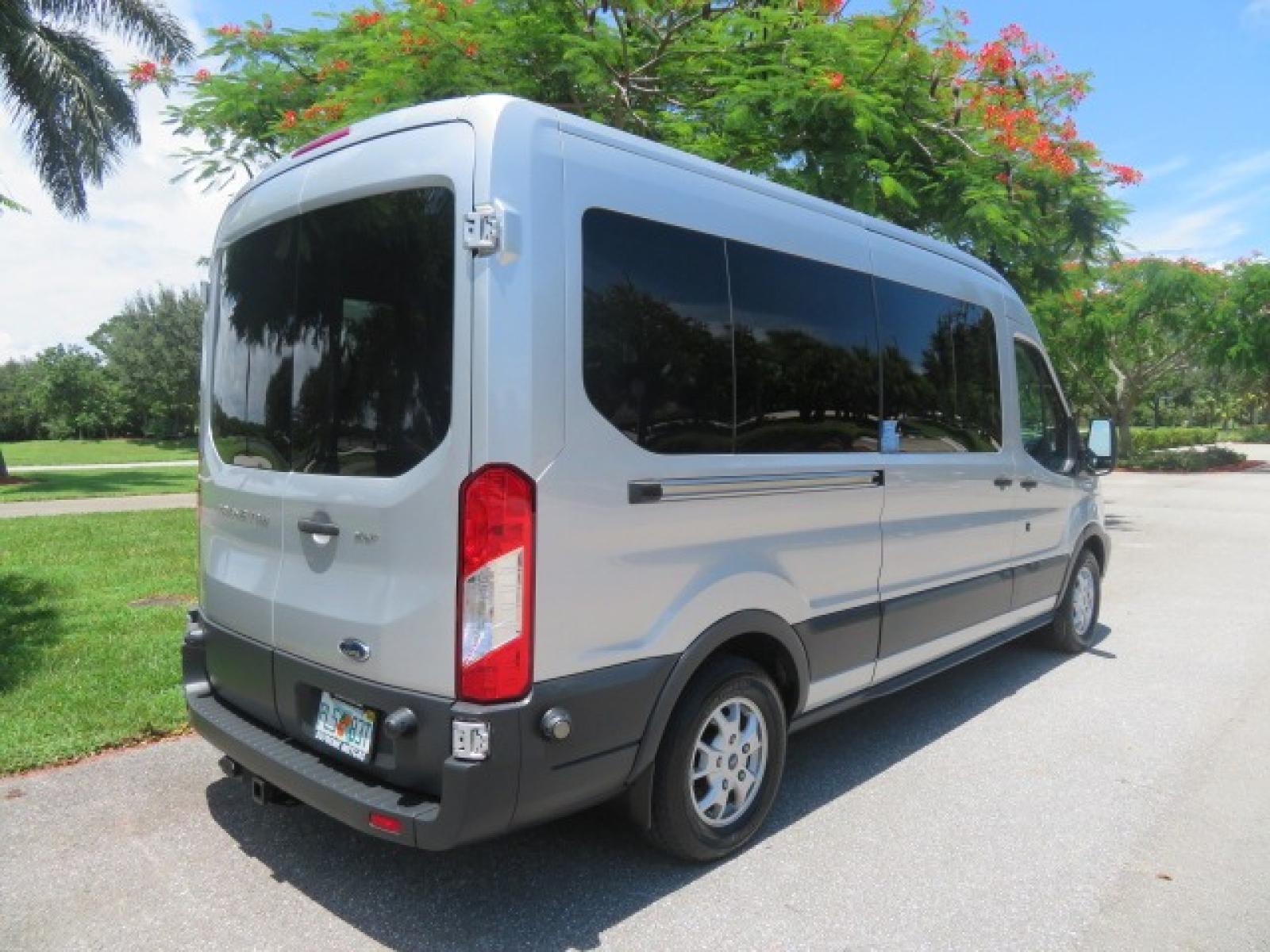 2015 Silver Ford Transit 350 Wagon Low Roof XL 60/40 Pass. 148-in. WB (1FBAX2CM3FK) with an 3.7L V6 DOHC 24V engine, 6-Speed Automatic transmission, located at 4301 Oak Circle #19, Boca Raton, FL, 33431, (954) 561-2499, 26.388861, -80.084038 - You are looking at a Beautiful 2015 Ford Transit T350 XLT Medium Handicap Wheelchair Conversion van with 20K Original Miles, Braunability Millennium 800lb Wheelchair Lift, Hand Controls, B&D 6 Way Transfer Seat, EZ Lock System, Dual A/C, Alloy Wheels, 7 Rear Seats Plus the Driver and Passenger Seat, - Photo #17