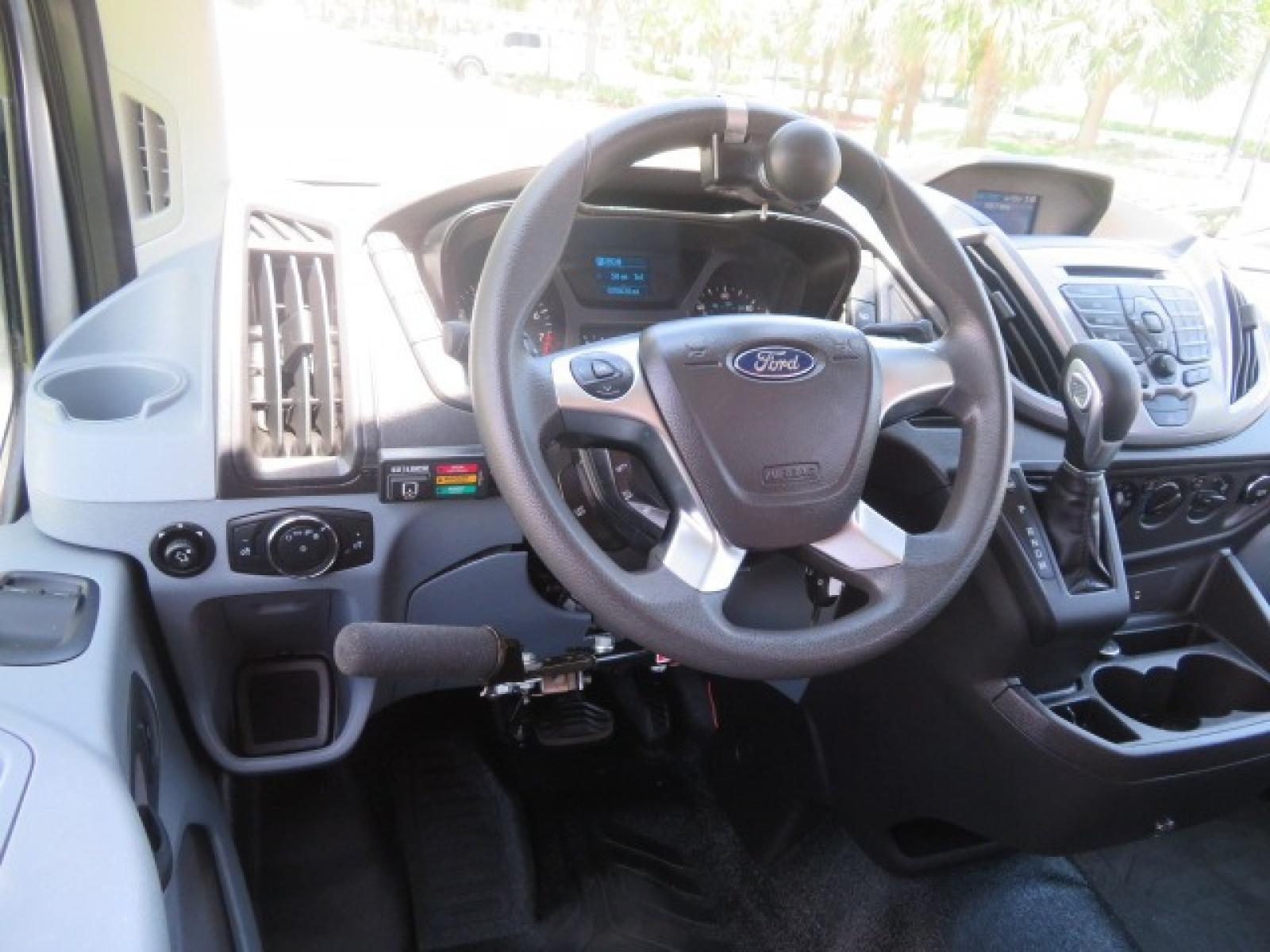 2015 Silver Ford Transit 350 Wagon Low Roof XL 60/40 Pass. 148-in. WB (1FBAX2CM3FK) with an 3.7L V6 DOHC 24V engine, 6-Speed Automatic transmission, located at 4301 Oak Circle #19, Boca Raton, FL, 33431, (954) 561-2499, 26.388861, -80.084038 - Photo #59