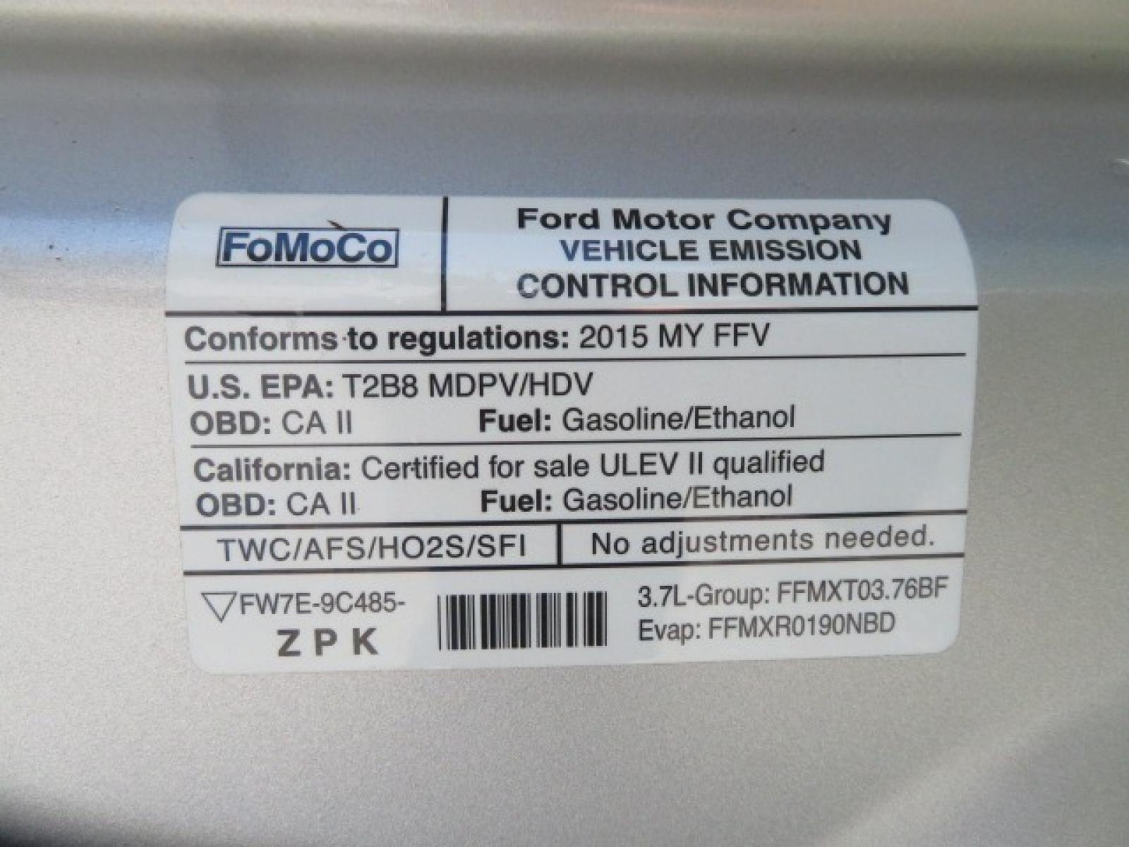 2015 Silver Ford Transit 350 Wagon Low Roof XL 60/40 Pass. 148-in. WB (1FBAX2CM3FK) with an 3.7L V6 DOHC 24V engine, 6-Speed Automatic transmission, located at 4301 Oak Circle #19, Boca Raton, FL, 33431, (954) 561-2499, 26.388861, -80.084038 - Photo #78