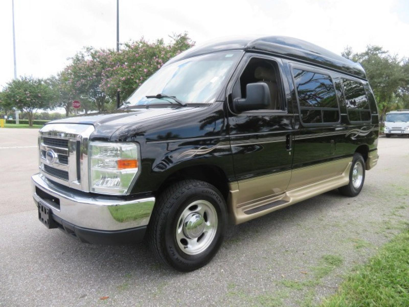 2013 Black Ford E-Series Van E-150 (1FDNE1EL6DD) with an 5.4L V8 SOHC 16V FFV engine, 4-Speed Automatic transmission, located at 4301 Oak Circle #19, Boca Raton, FL, 33431, (954) 561-2499, 26.388861, -80.084038 - You are looking at a Beautiful 2013 Ford Econoline Handicap Wheelchair Conversion Van Tuscany VMI Conversion with 76K Original Miles, Ricon Side Entry Wheelchair Lift (the lift is almost brand new), Raised Side Entry Doors, Power Side Entry Doors, 6 Way Transfer Seat, Hand Controls Factory Navigatio - Photo #13