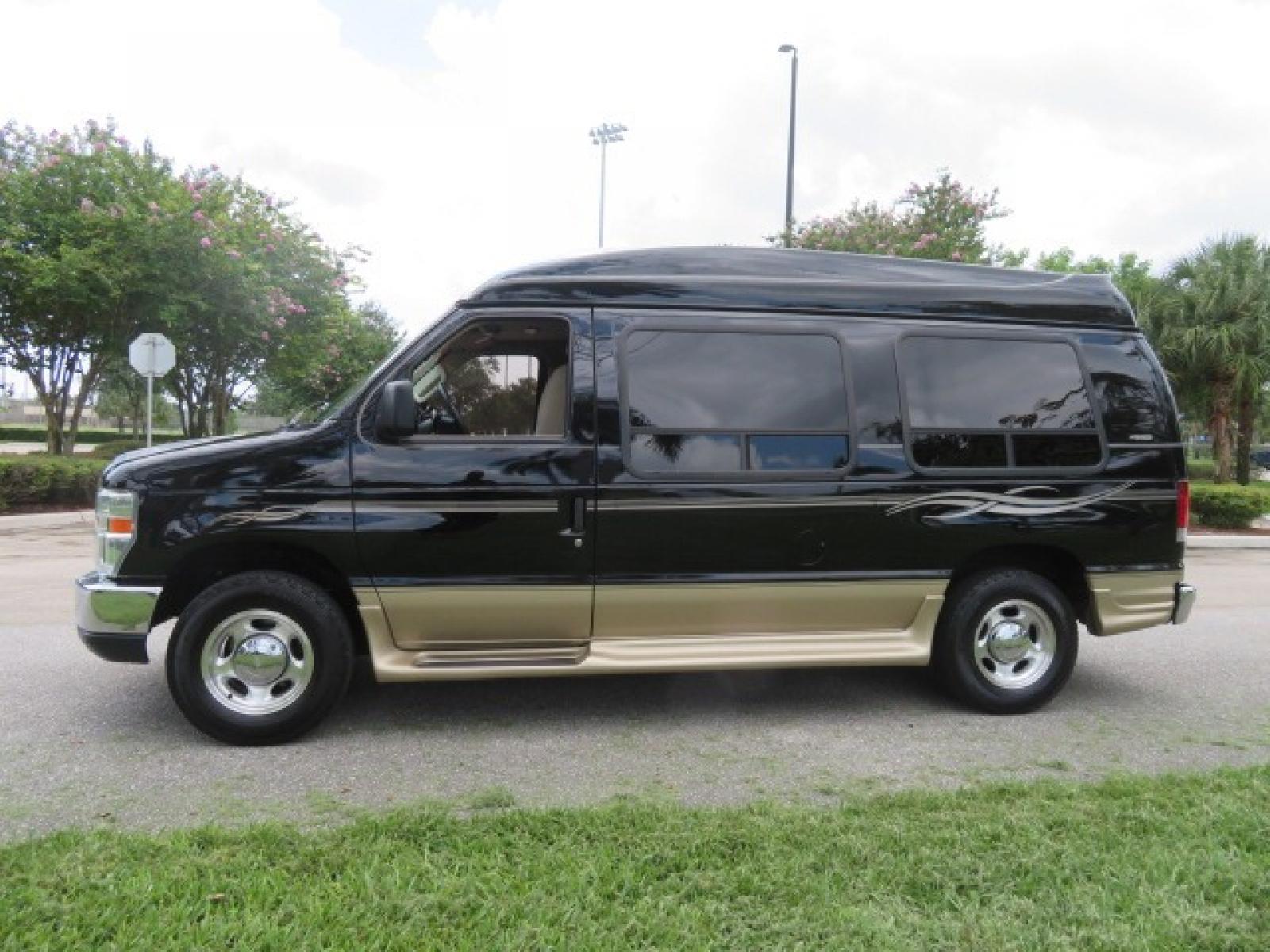 2013 Black Ford E-Series Van E-150 (1FDNE1EL6DD) with an 5.4L V8 SOHC 16V FFV engine, 4-Speed Automatic transmission, located at 4301 Oak Circle #19, Boca Raton, FL, 33431, (954) 561-2499, 26.388861, -80.084038 - You are looking at a Beautiful 2013 Ford Econoline Handicap Wheelchair Conversion Van Tuscany VMI Conversion with 76K Original Miles, Ricon Side Entry Wheelchair Lift (the lift is almost brand new), Raised Side Entry Doors, Power Side Entry Doors, 6 Way Transfer Seat, Hand Controls Factory Navigatio - Photo #14