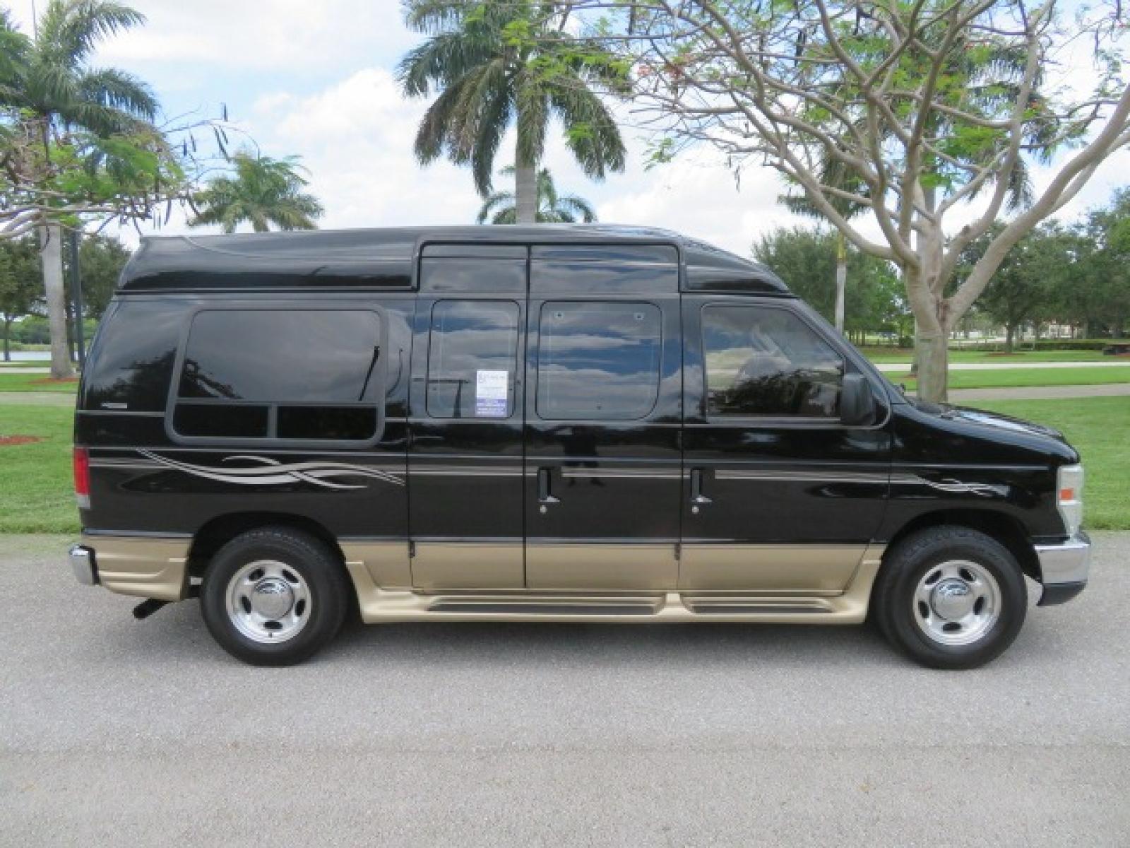 2013 Black Ford E-Series Van E-150 (1FDNE1EL6DD) with an 5.4L V8 SOHC 16V FFV engine, 4-Speed Automatic transmission, located at 4301 Oak Circle #19, Boca Raton, FL, 33431, (954) 561-2499, 26.388861, -80.084038 - You are looking at a Beautiful 2013 Ford Econoline Handicap Wheelchair Conversion Van Tuscany VMI Conversion with 76K Original Miles, Ricon Side Entry Wheelchair Lift (the lift is almost brand new), Raised Side Entry Doors, Power Side Entry Doors, 6 Way Transfer Seat, Hand Controls Factory Navigatio - Photo #21