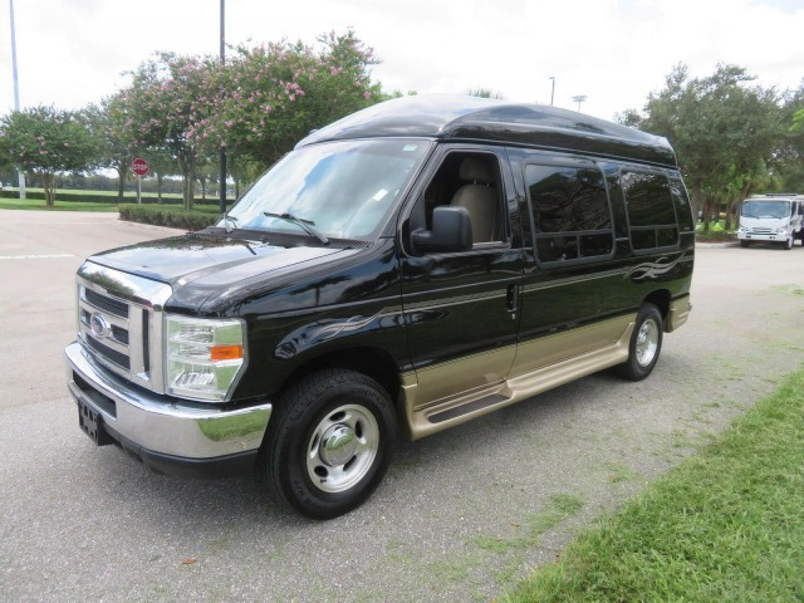 2013 Black Ford E-Series Van E-150 (1FDNE1EL6DD) with an 5.4L V8 SOHC 16V FFV engine, 4-Speed Automatic transmission, located at 4301 Oak Circle #19, Boca Raton, FL, 33431, (954) 561-2499, 26.388861, -80.084038 - You are looking at a Beautiful 2013 Ford Econoline Handicap Wheelchair Conversion Van Tuscany VMI Conversion with 76K Original Miles, Ricon Side Entry Wheelchair Lift (the lift is almost brand new), Raised Side Entry Doors, Power Side Entry Doors, 6 Way Transfer Seat, Hand Controls Factory Navigatio - Photo #25