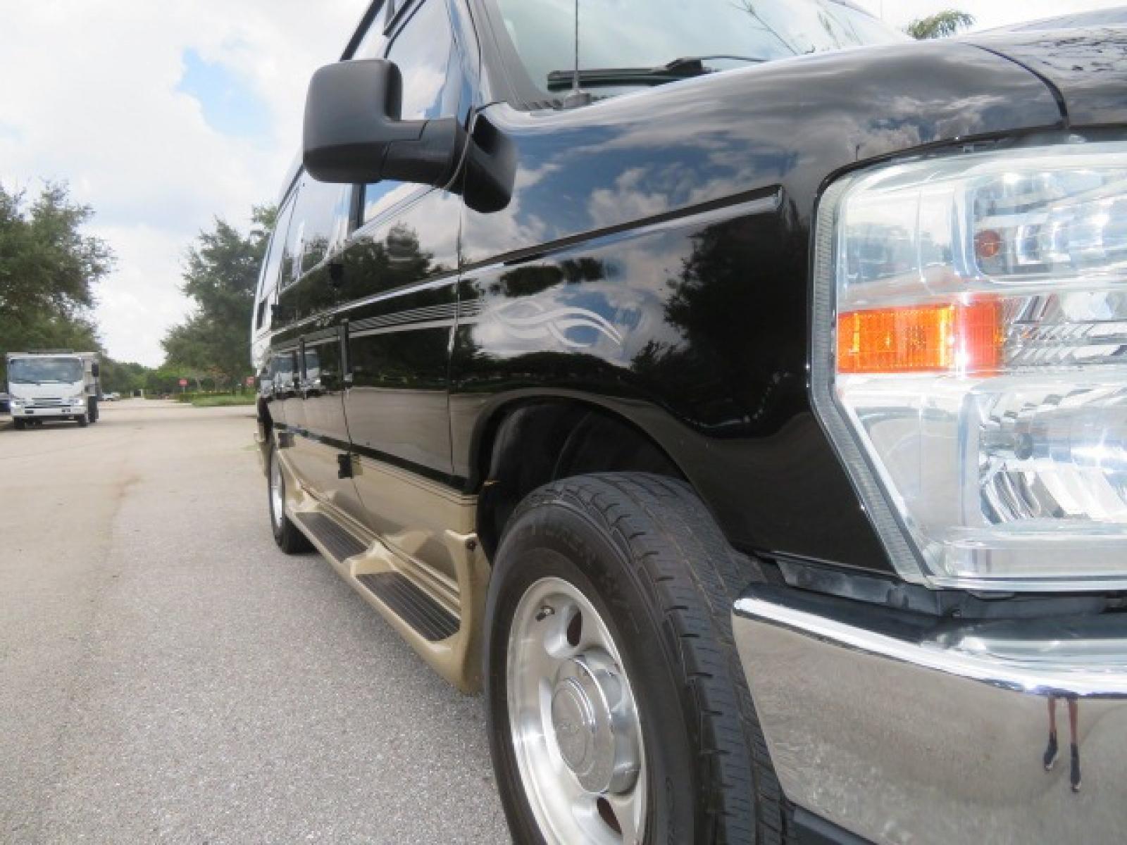 2013 Black Ford E-Series Van E-150 (1FDNE1EL6DD) with an 5.4L V8 SOHC 16V FFV engine, 4-Speed Automatic transmission, located at 4301 Oak Circle #19, Boca Raton, FL, 33431, (954) 561-2499, 26.388861, -80.084038 - You are looking at a Beautiful 2013 Ford Econoline Handicap Wheelchair Conversion Van Tuscany VMI Conversion with 76K Original Miles, Ricon Side Entry Wheelchair Lift (the lift is almost brand new), Raised Side Entry Doors, Power Side Entry Doors, 6 Way Transfer Seat, Hand Controls Factory Navigatio - Photo #32