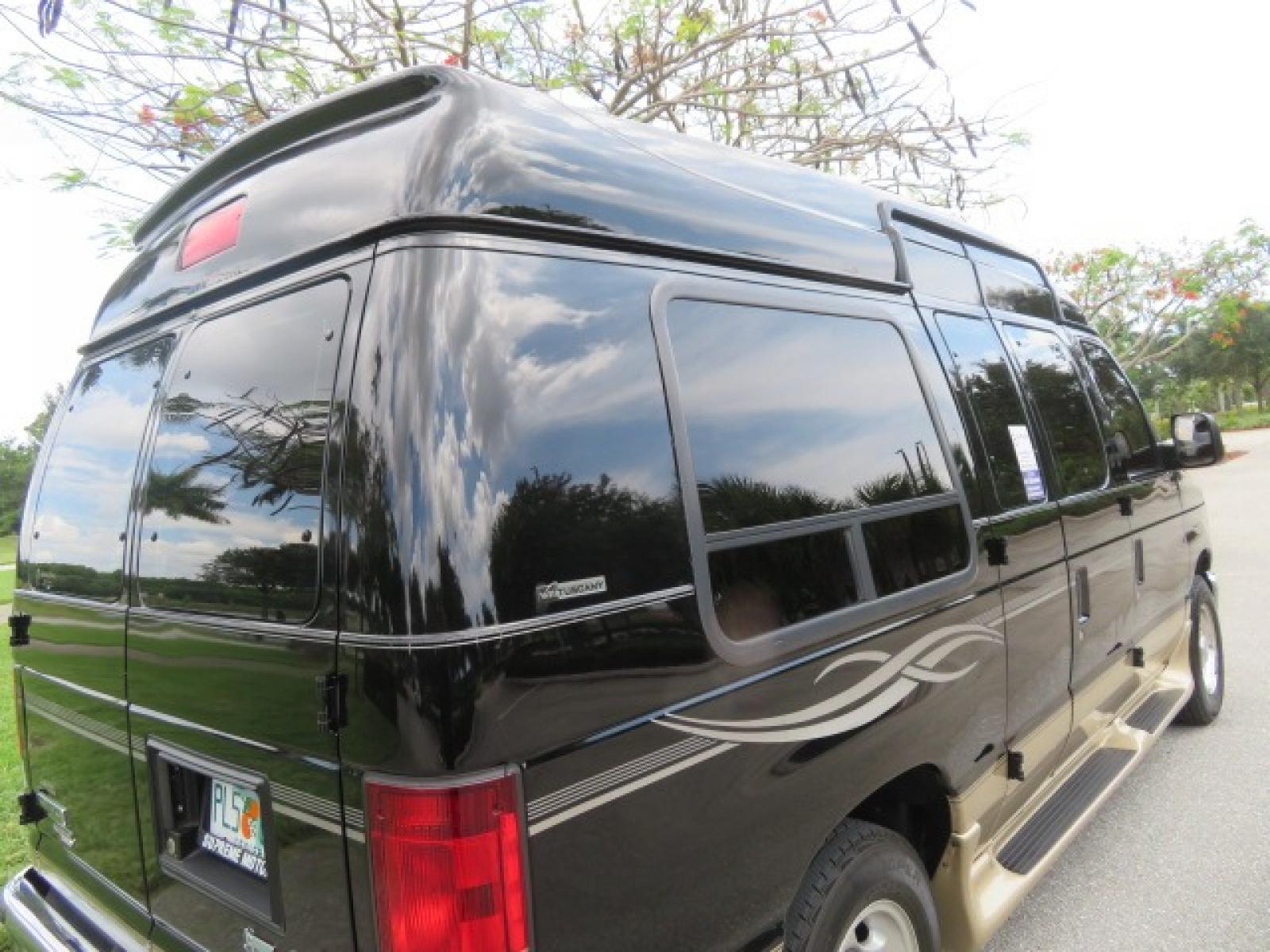 2013 Black Ford E-Series Van E-150 (1FDNE1EL6DD) with an 5.4L V8 SOHC 16V FFV engine, 4-Speed Automatic transmission, located at 4301 Oak Circle #19, Boca Raton, FL, 33431, (954) 561-2499, 26.388861, -80.084038 - You are looking at a Beautiful 2013 Ford Econoline Handicap Wheelchair Conversion Van Tuscany VMI Conversion with 76K Original Miles, Ricon Side Entry Wheelchair Lift (the lift is almost brand new), Raised Side Entry Doors, Power Side Entry Doors, 6 Way Transfer Seat, Hand Controls Factory Navigatio - Photo #34