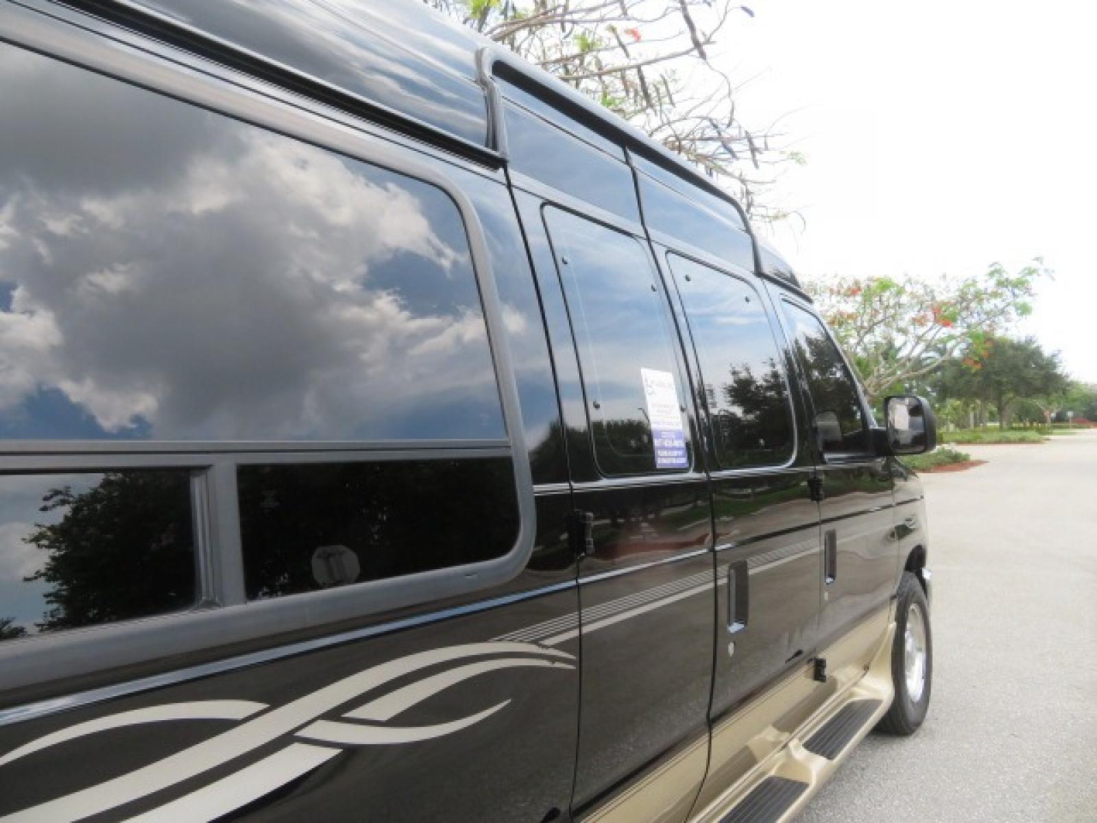 2013 Black Ford E-Series Van E-150 (1FDNE1EL6DD) with an 5.4L V8 SOHC 16V FFV engine, 4-Speed Automatic transmission, located at 4301 Oak Circle #19, Boca Raton, FL, 33431, (954) 561-2499, 26.388861, -80.084038 - You are looking at a Beautiful 2013 Ford Econoline Handicap Wheelchair Conversion Van Tuscany VMI Conversion with 76K Original Miles, Ricon Side Entry Wheelchair Lift (the lift is almost brand new), Raised Side Entry Doors, Power Side Entry Doors, 6 Way Transfer Seat, Hand Controls Factory Navigatio - Photo #35