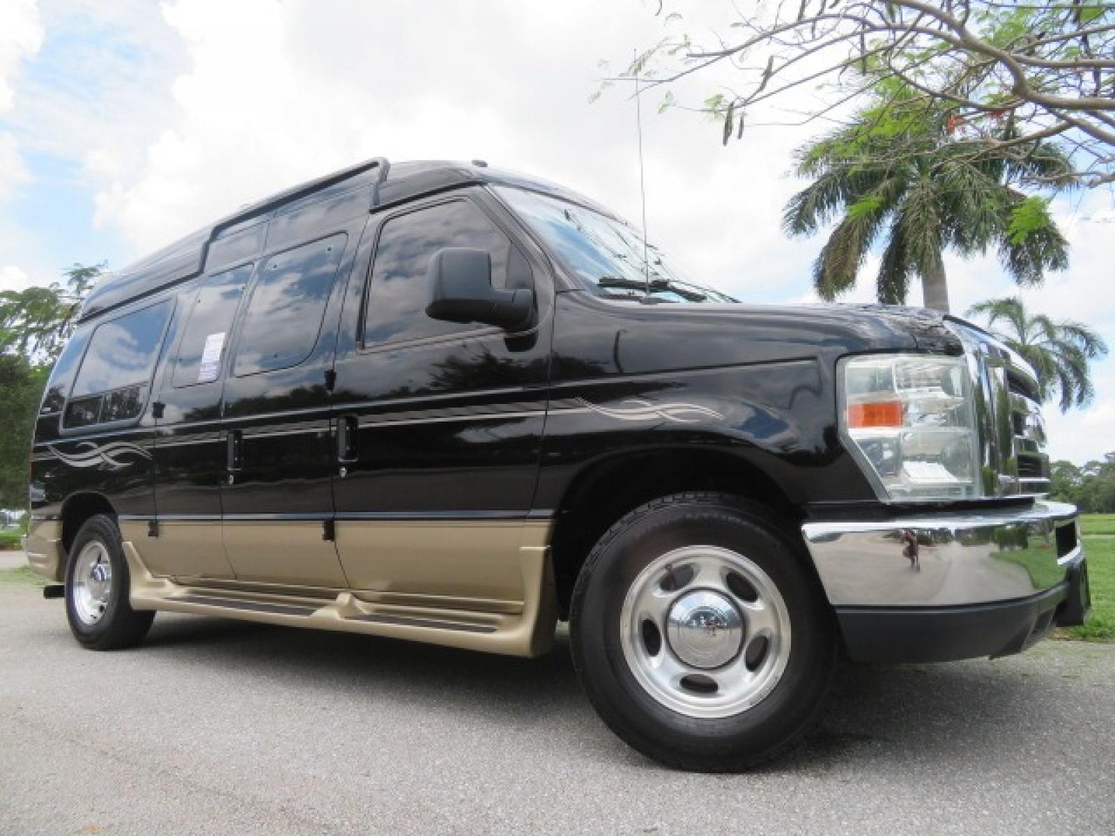 2013 Black Ford E-Series Van E-150 (1FDNE1EL6DD) with an 5.4L V8 SOHC 16V FFV engine, 4-Speed Automatic transmission, located at 4301 Oak Circle #19, Boca Raton, FL, 33431, (954) 561-2499, 26.388861, -80.084038 - You are looking at a Beautiful 2013 Ford Econoline Handicap Wheelchair Conversion Van Tuscany VMI Conversion with 76K Original Miles, Ricon Side Entry Wheelchair Lift (the lift is almost brand new), Raised Side Entry Doors, Power Side Entry Doors, 6 Way Transfer Seat, Hand Controls Factory Navigatio - Photo #6