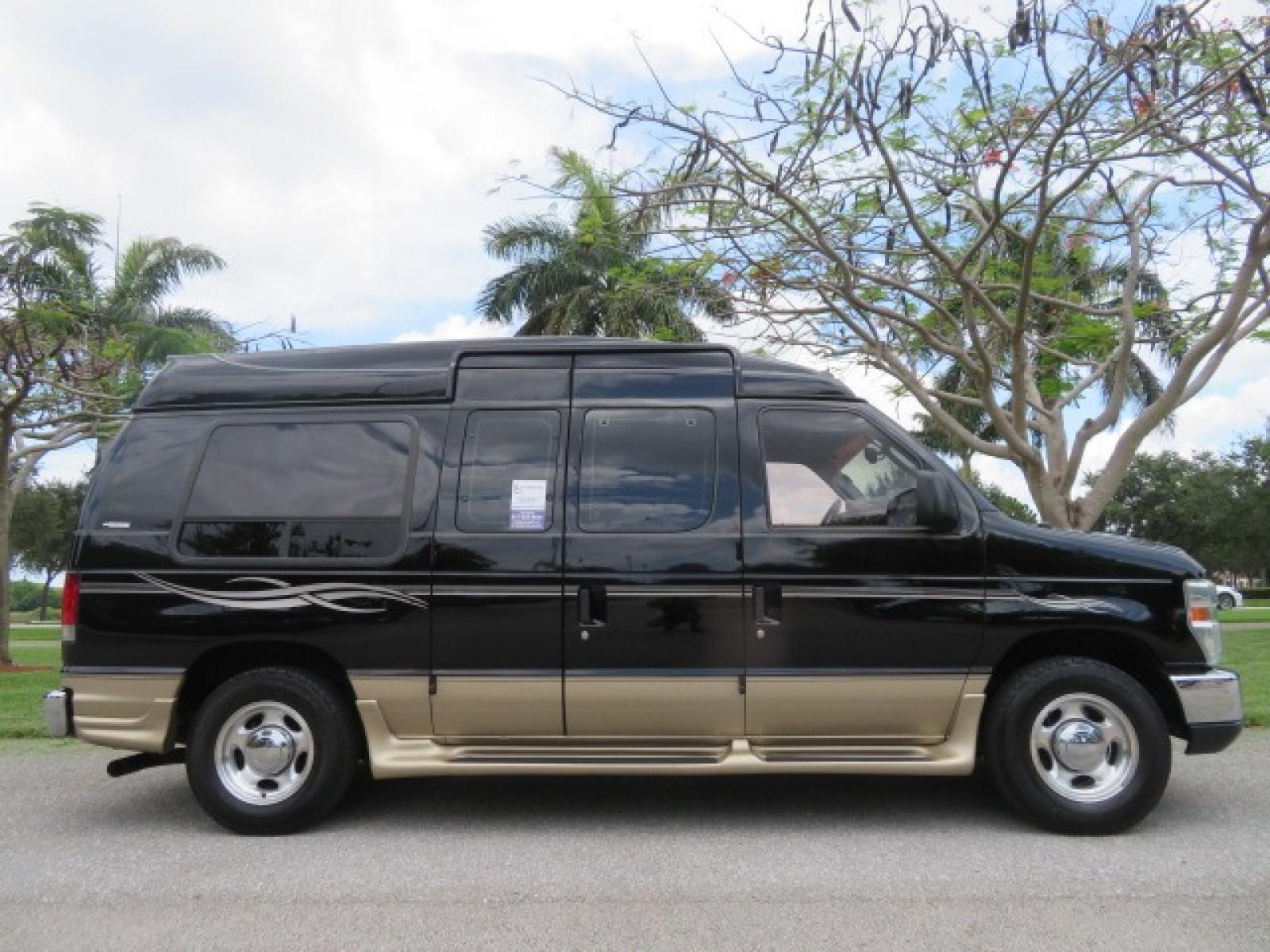 2013 Black Ford E-Series Van E-150 (1FDNE1EL6DD) with an 5.4L V8 SOHC 16V FFV engine, 4-Speed Automatic transmission, located at 4301 Oak Circle #19, Boca Raton, FL, 33431, (954) 561-2499, 26.388861, -80.084038 - You are looking at a Beautiful 2013 Ford Econoline Handicap Wheelchair Conversion Van Tuscany VMI Conversion with 76K Original Miles, Ricon Side Entry Wheelchair Lift (the lift is almost brand new), Raised Side Entry Doors, Power Side Entry Doors, 6 Way Transfer Seat, Hand Controls Factory Navigatio - Photo #7