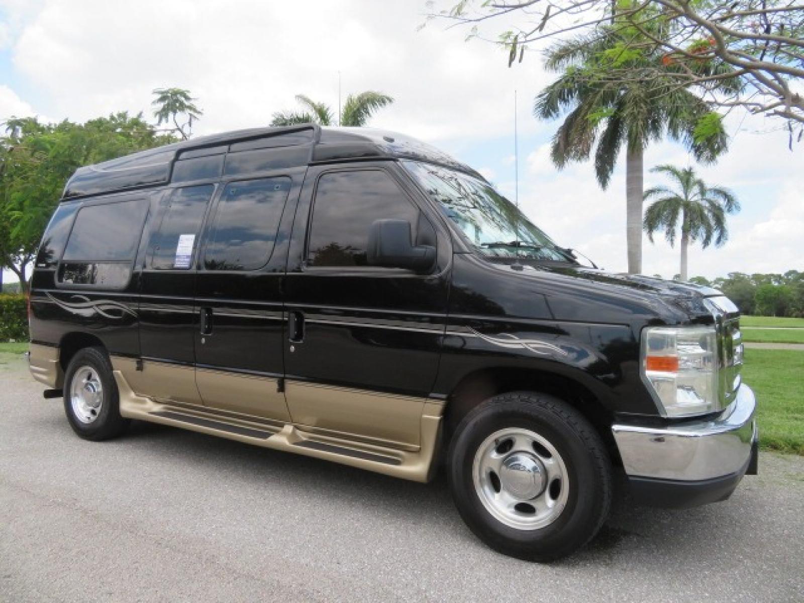 2013 Black Ford E-Series Van E-150 (1FDNE1EL6DD) with an 5.4L V8 SOHC 16V FFV engine, 4-Speed Automatic transmission, located at 4301 Oak Circle #19, Boca Raton, FL, 33431, (954) 561-2499, 26.388861, -80.084038 - You are looking at a Beautiful 2013 Ford Econoline Handicap Wheelchair Conversion Van Tuscany VMI Conversion with 76K Original Miles, Ricon Side Entry Wheelchair Lift (the lift is almost brand new), Raised Side Entry Doors, Power Side Entry Doors, 6 Way Transfer Seat, Hand Controls Factory Navigatio - Photo #9