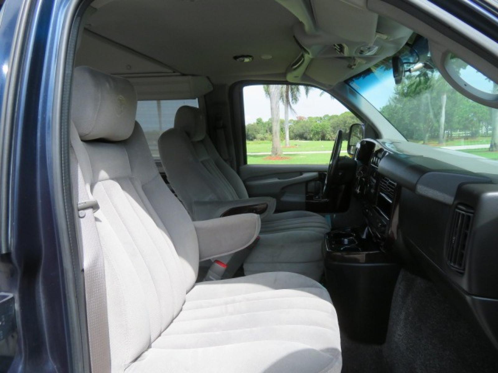 2012 Dark Blue /GRAY Chevrolet Express G2500 3LT RV (1GBWGLCG1C1) with an 6.0L V8 OHV 16V FFV engine, 6-Speed Automatic transmission, located at 4301 Oak Circle #19, Boca Raton, FL, 33431, (954) 561-2499, 26.388861, -80.084038 - You are looking at a Gorgeous 2012 Chevy Express Extended 2500 Handicap Wheelchair Conversion Van Explorer High Top Conversion with 47K Original Miles, Raised Side Entry Doors, Braun Side Wheelchair Lift with Wire Pendant Controls, Tie Down System, Plush Interior, Heated Seats, Back Up Camera, Rear - Photo #103