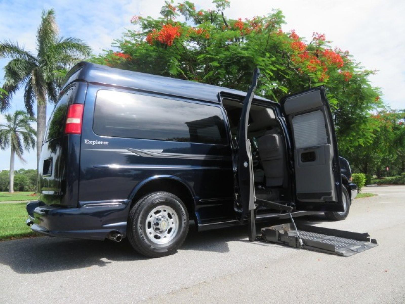 2012 Dark Blue /GRAY Chevrolet Express G2500 3LT RV (1GBWGLCG1C1) with an 6.0L V8 OHV 16V FFV engine, 6-Speed Automatic transmission, located at 4301 Oak Circle #19, Boca Raton, FL, 33431, (954) 561-2499, 26.388861, -80.084038 - You are looking at a Gorgeous 2012 Chevy Express Extended 2500 Handicap Wheelchair Conversion Van Explorer High Top Conversion with 47K Original Miles, Raised Side Entry Doors, Braun Side Wheelchair Lift with Wire Pendant Controls, Tie Down System, Plush Interior, Heated Seats, Back Up Camera, Rear - Photo #3