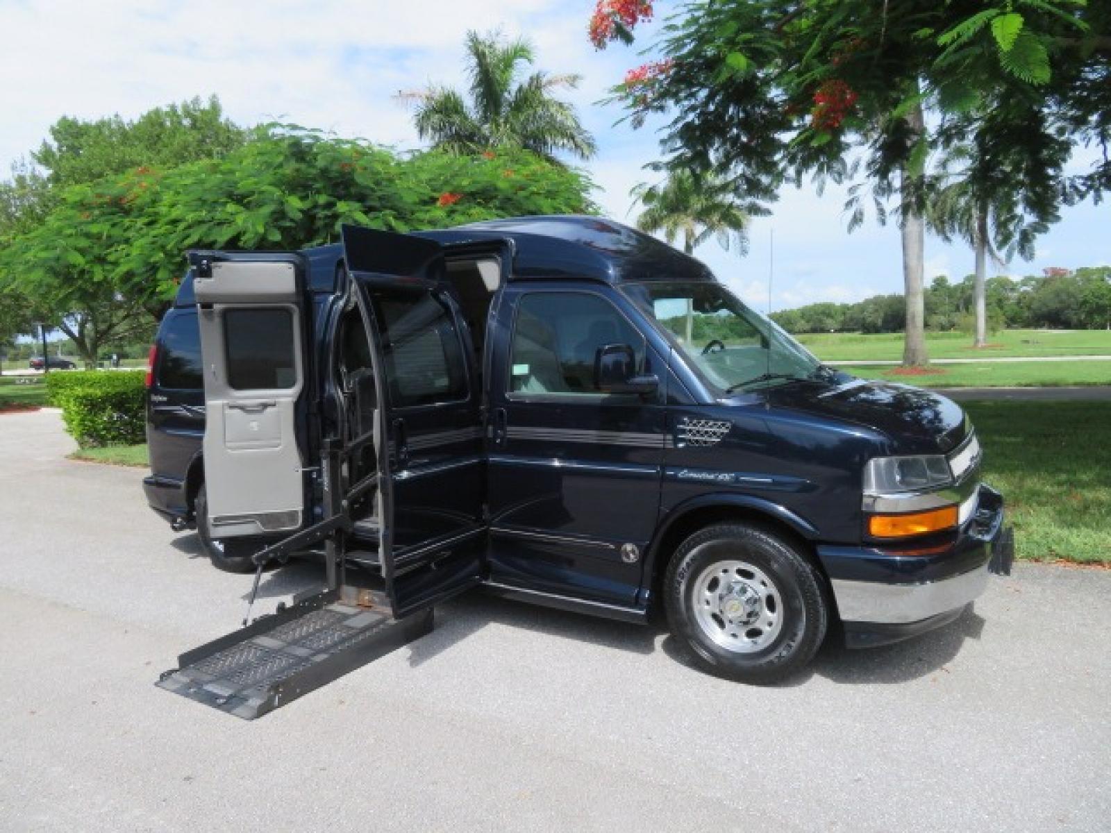 2012 Dark Blue /GRAY Chevrolet Express G2500 3LT RV (1GBWGLCG1C1) with an 6.0L V8 OHV 16V FFV engine, 6-Speed Automatic transmission, located at 4301 Oak Circle #19, Boca Raton, FL, 33431, (954) 561-2499, 26.388861, -80.084038 - You are looking at a Gorgeous 2012 Chevy Express Extended 2500 Handicap Wheelchair Conversion Van Explorer High Top Conversion with 47K Original Miles, Raised Side Entry Doors, Braun Side Wheelchair Lift with Wire Pendant Controls, Tie Down System, Plush Interior, Heated Seats, Back Up Camera, Rear - Photo #50