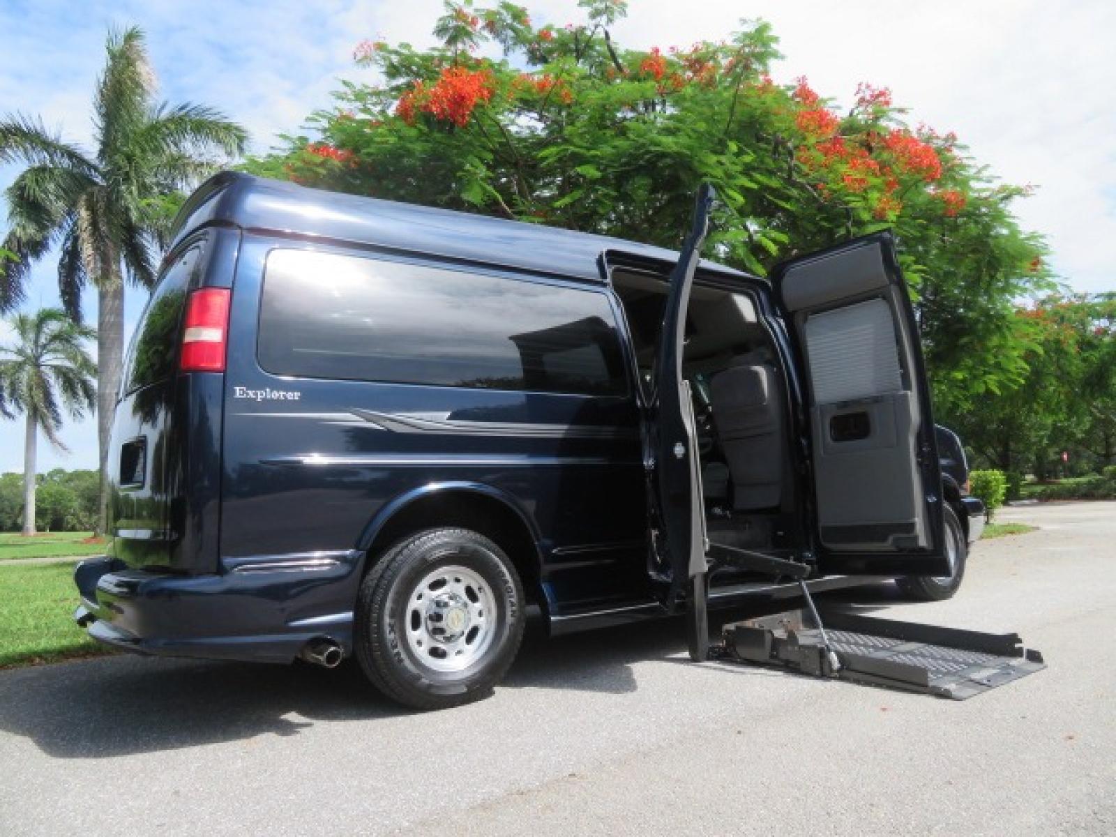 2012 Dark Blue /GRAY Chevrolet Express G2500 3LT RV (1GBWGLCG1C1) with an 6.0L V8 OHV 16V FFV engine, 6-Speed Automatic transmission, located at 4301 Oak Circle #19, Boca Raton, FL, 33431, (954) 561-2499, 26.388861, -80.084038 - You are looking at a Gorgeous 2012 Chevy Express Extended 2500 Handicap Wheelchair Conversion Van Explorer High Top Conversion with 47K Original Miles, Raised Side Entry Doors, Braun Side Wheelchair Lift with Wire Pendant Controls, Tie Down System, Plush Interior, Heated Seats, Back Up Camera, Rear - Photo #52