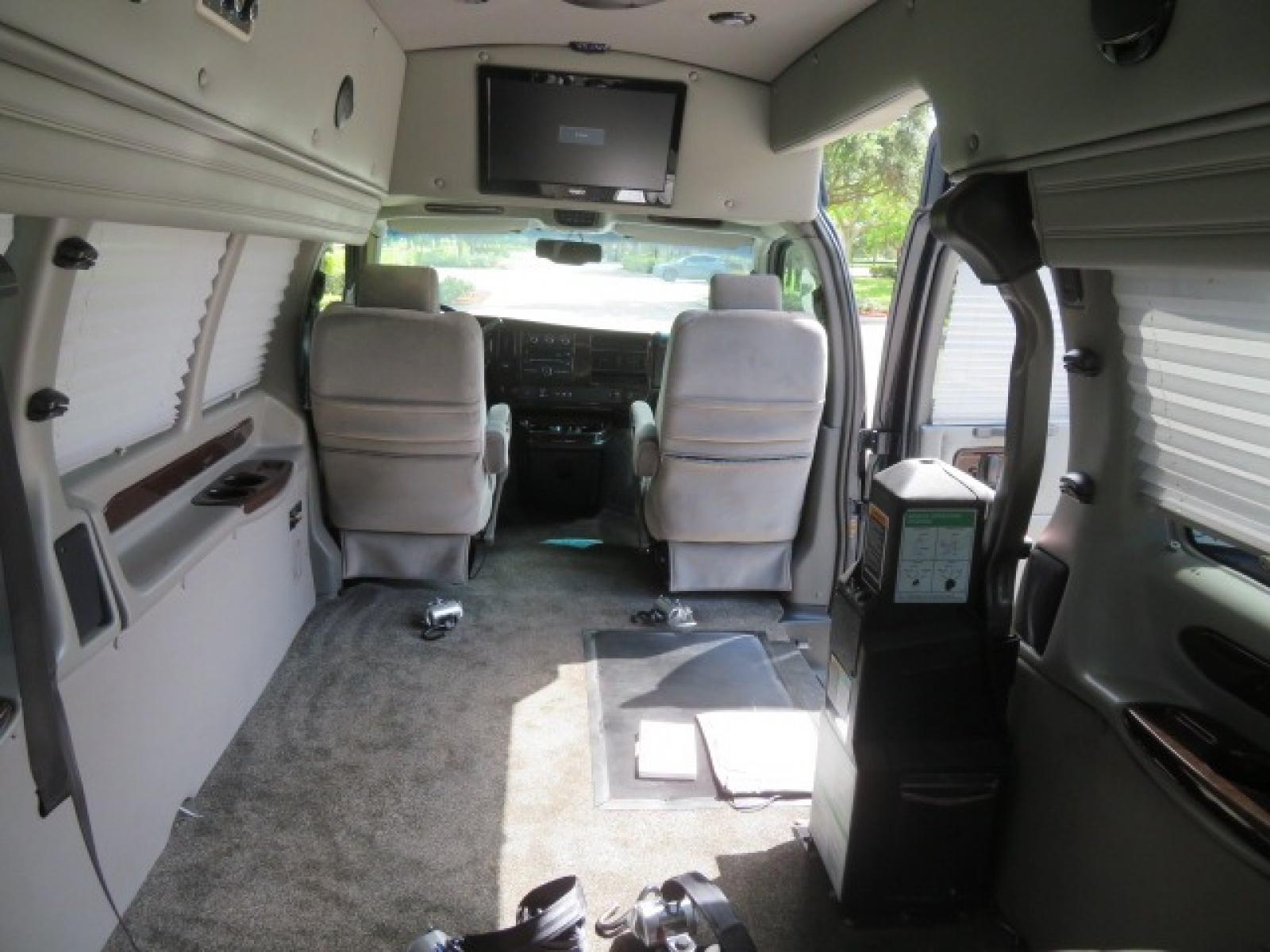 2012 Dark Blue /GRAY Chevrolet Express G2500 3LT RV (1GBWGLCG1C1) with an 6.0L V8 OHV 16V FFV engine, 6-Speed Automatic transmission, located at 4301 Oak Circle #19, Boca Raton, FL, 33431, (954) 561-2499, 26.388861, -80.084038 - You are looking at a Gorgeous 2012 Chevy Express Extended 2500 Handicap Wheelchair Conversion Van Explorer High Top Conversion with 47K Original Miles, Raised Side Entry Doors, Braun Side Wheelchair Lift with Wire Pendant Controls, Tie Down System, Plush Interior, Heated Seats, Back Up Camera, Rear - Photo #89