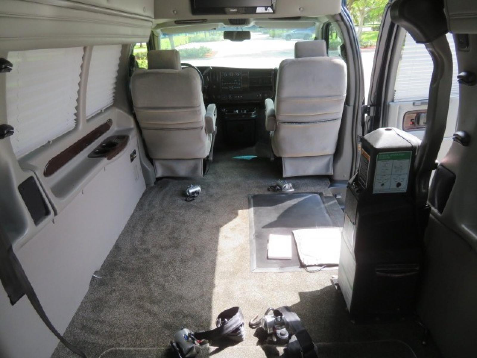 2012 Dark Blue /GRAY Chevrolet Express G2500 3LT RV (1GBWGLCG1C1) with an 6.0L V8 OHV 16V FFV engine, 6-Speed Automatic transmission, located at 4301 Oak Circle #19, Boca Raton, FL, 33431, (954) 561-2499, 26.388861, -80.084038 - You are looking at a Gorgeous 2012 Chevy Express Extended 2500 Handicap Wheelchair Conversion Van Explorer High Top Conversion with 47K Original Miles, Raised Side Entry Doors, Braun Side Wheelchair Lift with Wire Pendant Controls, Tie Down System, Plush Interior, Heated Seats, Back Up Camera, Rear - Photo #90