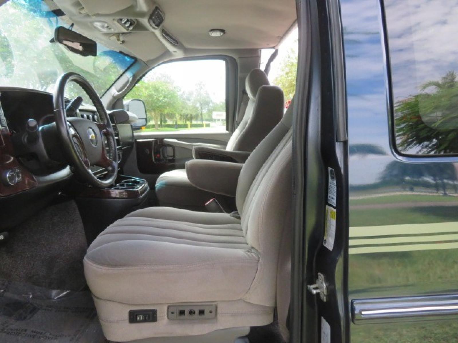 2012 Dark Blue /GRAY Chevrolet Express G2500 3LT RV (1GBWGLCG1C1) with an 6.0L V8 OHV 16V FFV engine, 6-Speed Automatic transmission, located at 4301 Oak Circle #19, Boca Raton, FL, 33431, (954) 561-2499, 26.388861, -80.084038 - You are looking at a Gorgeous 2012 Chevy Express Extended 2500 Handicap Wheelchair Conversion Van Explorer High Top Conversion with 47K Original Miles, Raised Side Entry Doors, Braun Side Wheelchair Lift with Wire Pendant Controls, Tie Down System, Plush Interior, Heated Seats, Back Up Camera, Rear - Photo #92