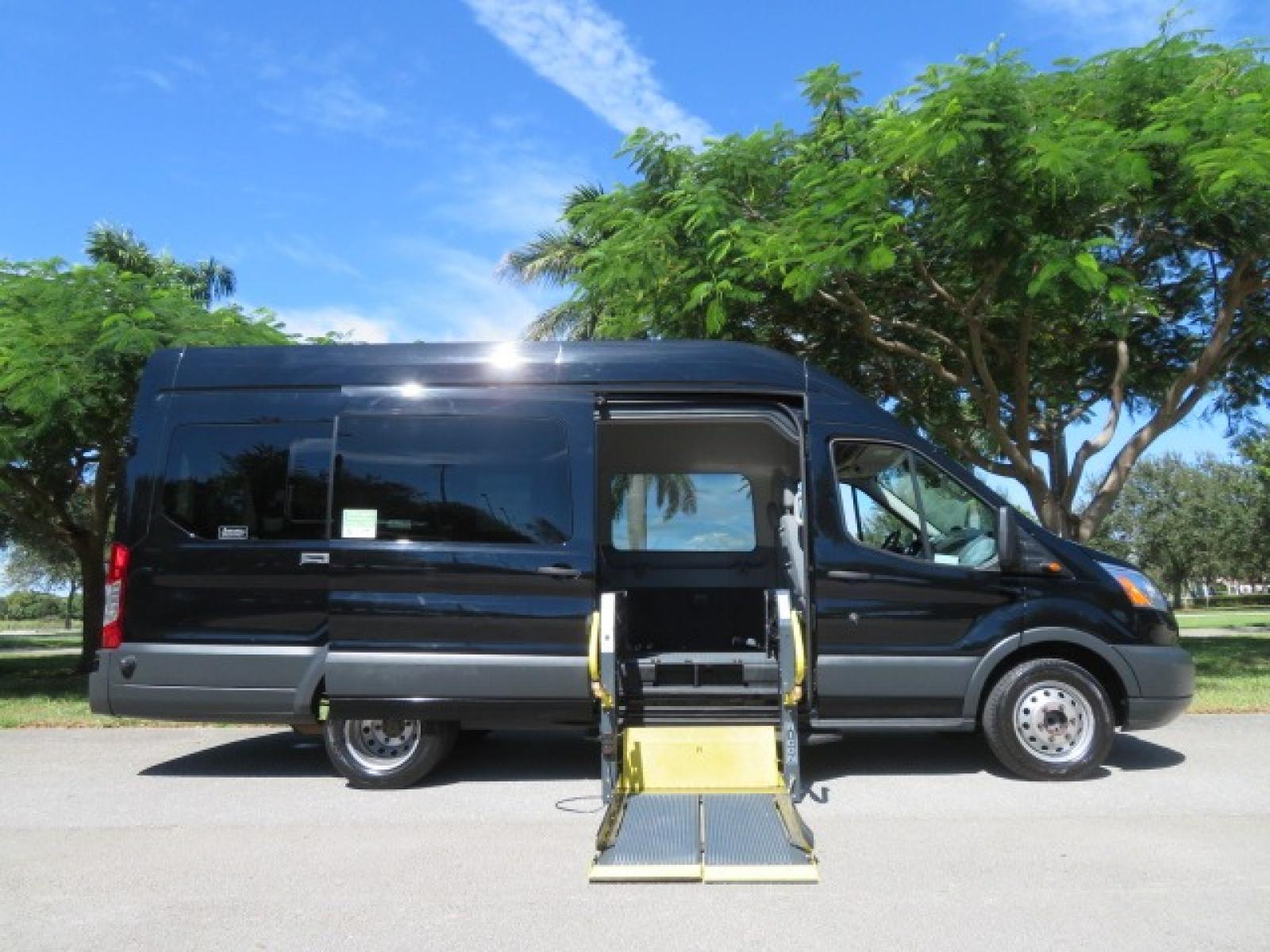 2017 Ford Transit 350 Wagon HD High Roof XLT Sliding Pass. 148 WB EL (1FBVU4XG3HK) with an 3.5L V6 DOHC 24V engine, 6A transmission, located at 4301 Oak Circle #19, Boca Raton, FL, 33431, (954) 561-2499, 26.388861, -80.084038 - You are looking at an awesome 2017 Ford Transit XLT HD 350 Dually Handicap Wheelchair Conversion Van with 66000 Original Miles, Back Up Camera, Ricon Split Platform Side Entry Wheelchair Lift with 800lb Capacity, Hard Core Rubber Floor, Q Straint Tie Down System, Extra Seat Belt, Interlock System, 9 - Photo #46