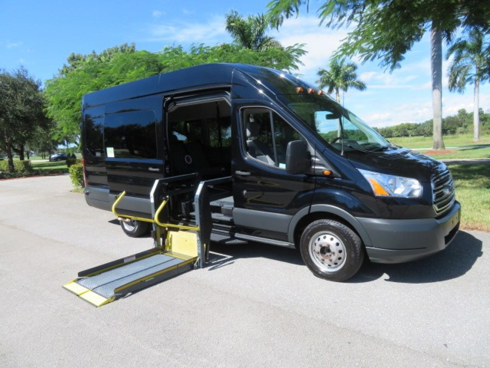 2017 Ford Transit 350 Wagon HD High Roof XLT Sliding Pass. 148 WB EL (1FBVU4XG3HK) with an 3.5L V6 DOHC 24V engine, 6A transmission, located at 4301 Oak Circle #19, Boca Raton, FL, 33431, (954) 561-2499, 26.388861, -80.084038 - You are looking at an awesome 2017 Ford Transit XLT HD 350 Dually Handicap Wheelchair Conversion Van with 66000 Original Miles, Back Up Camera, Ricon Split Platform Side Entry Wheelchair Lift with 800lb Capacity, Hard Core Rubber Floor, Q Straint Tie Down System, Extra Seat Belt, Interlock System, 9 - Photo #51