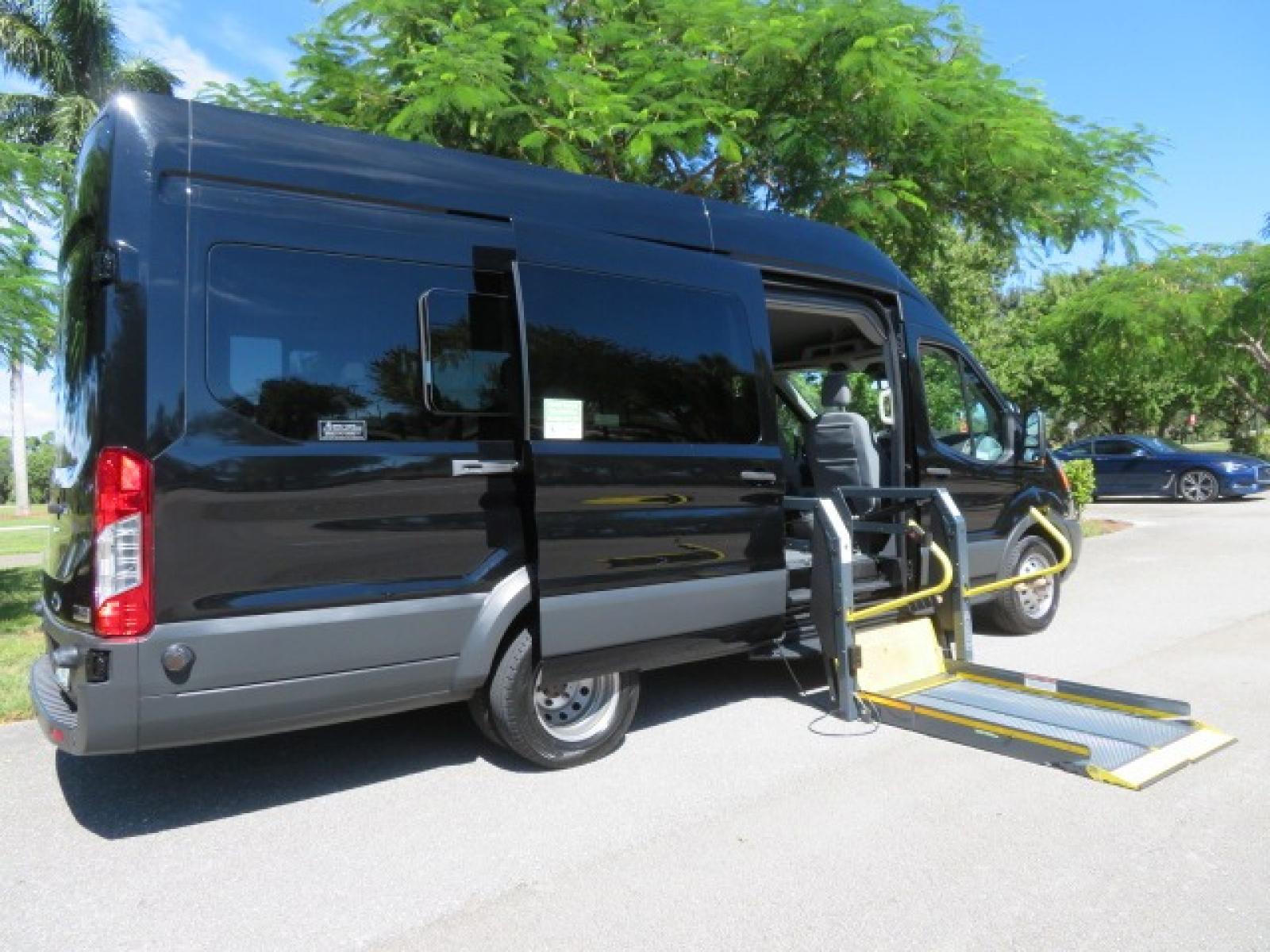 2017 Ford Transit 350 Wagon HD High Roof XLT Sliding Pass. 148 WB EL (1FBVU4XG3HK) with an 3.5L V6 DOHC 24V engine, 6A transmission, located at 4301 Oak Circle #19, Boca Raton, FL, 33431, (954) 561-2499, 26.388861, -80.084038 - You are looking at an awesome 2017 Ford Transit XLT HD 350 Dually Handicap Wheelchair Conversion Van with 66000 Original Miles, Back Up Camera, Ricon Split Platform Side Entry Wheelchair Lift with 800lb Capacity, Hard Core Rubber Floor, Q Straint Tie Down System, Extra Seat Belt, Interlock System, 9 - Photo #52