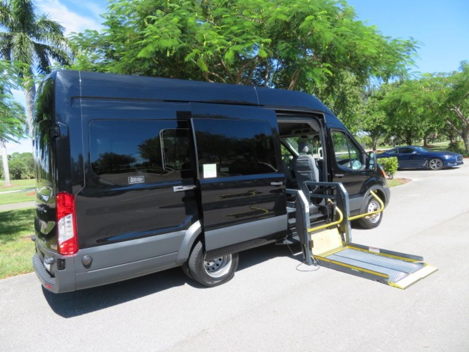 2017 Ford Transit 350 Wagon HD High Roof XLT Sliding Pass. 148 WB EL (1FBVU4XG3HK) with an 3.5L V6 DOHC 24V engine, 6A transmission, located at 4301 Oak Circle #19, Boca Raton, FL, 33431, (954) 561-2499, 26.388861, -80.084038 - You are looking at an awesome 2017 Ford Transit XLT HD 350 Dually Handicap Wheelchair Conversion Van with 66000 Original Miles, Back Up Camera, Ricon Split Platform Side Entry Wheelchair Lift with 800lb Capacity, Hard Core Rubber Floor, Q Straint Tie Down System, Extra Seat Belt, Interlock System, 9 - Photo #53