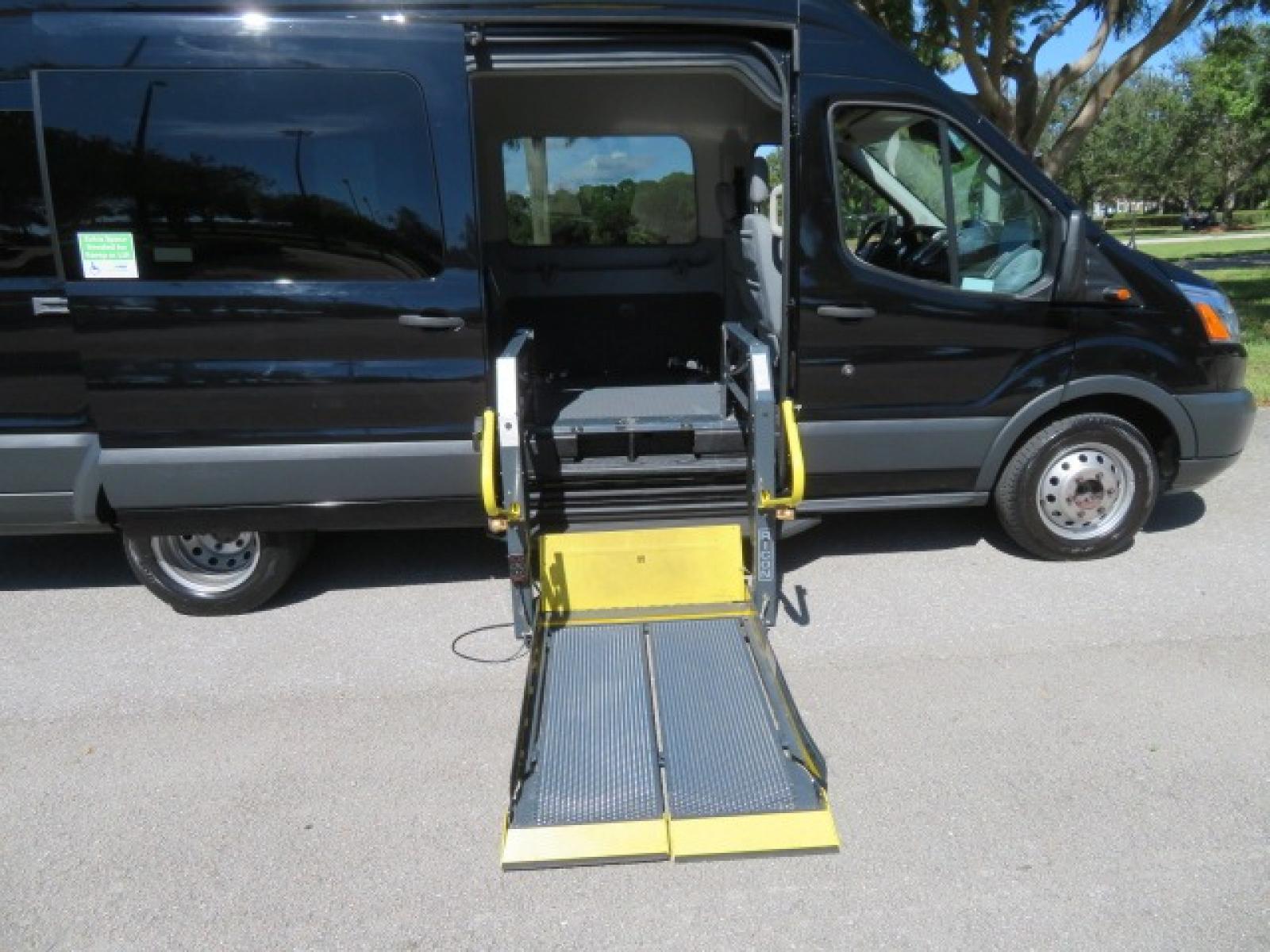 2017 Ford Transit 350 Wagon HD High Roof XLT Sliding Pass. 148 WB EL (1FBVU4XG3HK) with an 3.5L V6 DOHC 24V engine, 6A transmission, located at 4301 Oak Circle #19, Boca Raton, FL, 33431, (954) 561-2499, 26.388861, -80.084038 - You are looking at an awesome 2017 Ford Transit XLT HD 350 Dually Handicap Wheelchair Conversion Van with 66000 Original Miles, Back Up Camera, Ricon Split Platform Side Entry Wheelchair Lift with 800lb Capacity, Hard Core Rubber Floor, Q Straint Tie Down System, Extra Seat Belt, Interlock System, 9 - Photo #54