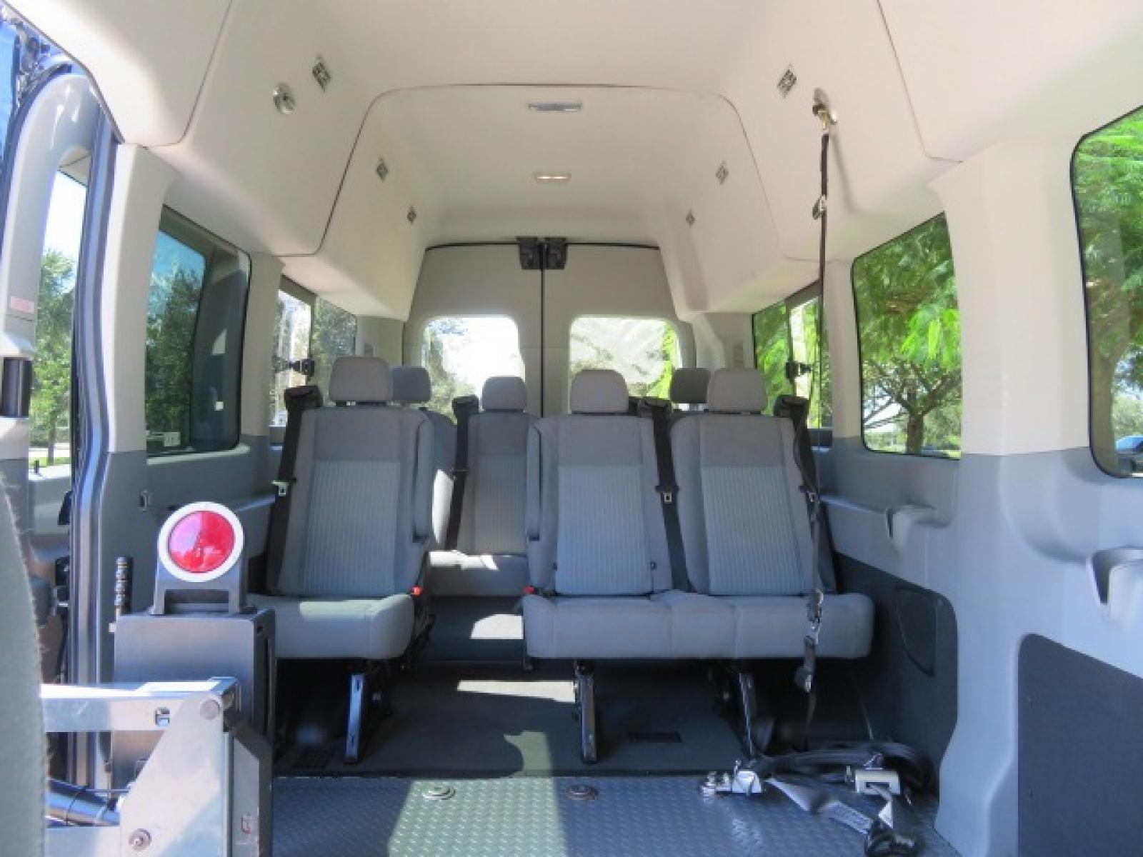 2017 Ford Transit 350 Wagon HD High Roof XLT Sliding Pass. 148 WB EL (1FBVU4XG3HK) with an 3.5L V6 DOHC 24V engine, 6A transmission, located at 4301 Oak Circle #19, Boca Raton, FL, 33431, (954) 561-2499, 26.388861, -80.084038 - You are looking at an awesome 2017 Ford Transit XLT HD 350 Dually Handicap Wheelchair Conversion Van with 66000 Original Miles, Back Up Camera, Ricon Split Platform Side Entry Wheelchair Lift with 800lb Capacity, Hard Core Rubber Floor, Q Straint Tie Down System, Extra Seat Belt, Interlock System, 9 - Photo #66
