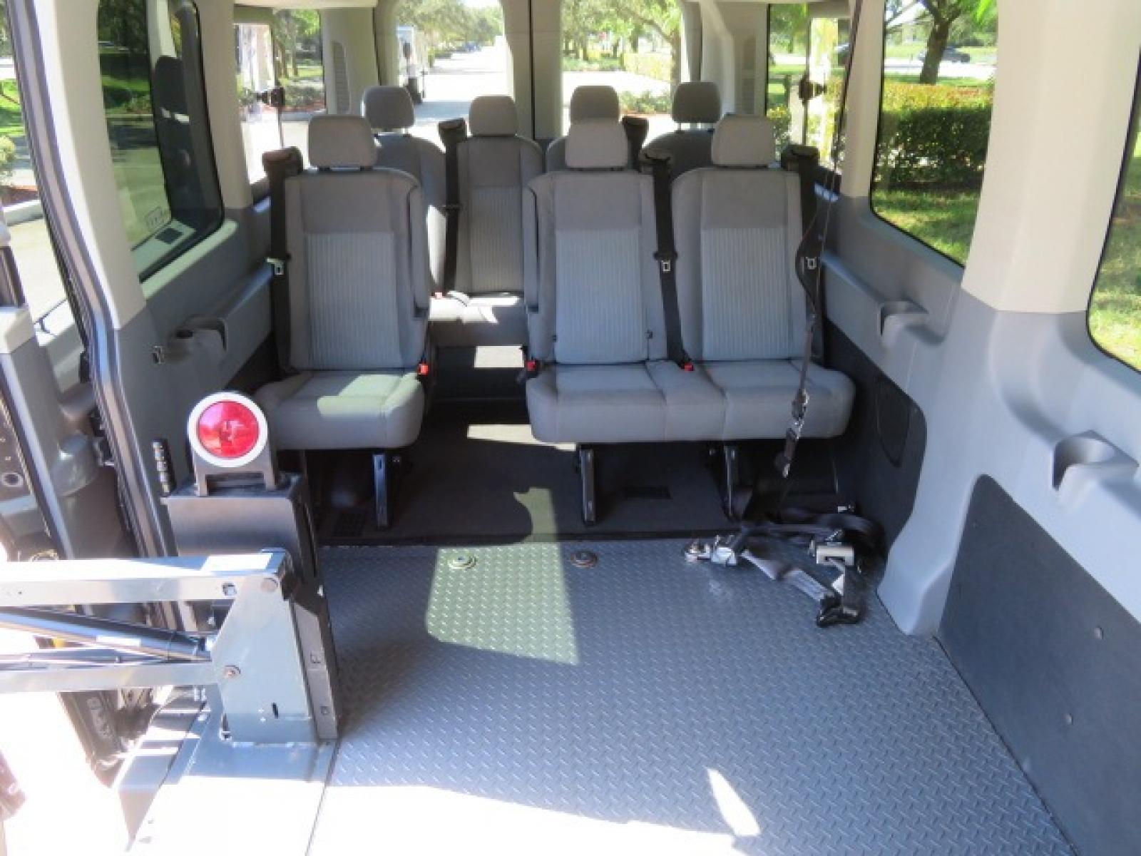 2017 Ford Transit 350 Wagon HD High Roof XLT Sliding Pass. 148 WB EL (1FBVU4XG3HK) with an 3.5L V6 DOHC 24V engine, 6A transmission, located at 4301 Oak Circle #19, Boca Raton, FL, 33431, (954) 561-2499, 26.388861, -80.084038 - You are looking at an awesome 2017 Ford Transit XLT HD 350 Dually Handicap Wheelchair Conversion Van with 66000 Original Miles, Back Up Camera, Ricon Split Platform Side Entry Wheelchair Lift with 800lb Capacity, Hard Core Rubber Floor, Q Straint Tie Down System, Extra Seat Belt, Interlock System, 9 - Photo #67