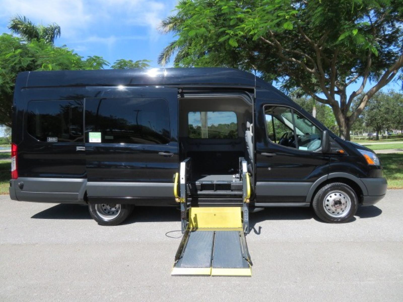 2017 Ford Transit 350 Wagon HD High Roof XLT Sliding Pass. 148 WB EL (1FBVU4XG3HK) with an 3.5L V6 DOHC 24V engine, 6A transmission, located at 4301 Oak Circle #19, Boca Raton, FL, 33431, (954) 561-2499, 26.388861, -80.084038 - You are looking at an awesome 2017 Ford Transit XLT HD 350 Dually Handicap Wheelchair Conversion Van with 66000 Original Miles, Back Up Camera, Ricon Split Platform Side Entry Wheelchair Lift with 800lb Capacity, Hard Core Rubber Floor, Q Straint Tie Down System, Extra Seat Belt, Interlock System, 9 - Photo #93