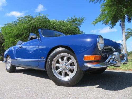 1969 VW Volkswagen Karman Ghia Convertible Cabriolet 4 Speed Gorgeous Rust Free Florida Car